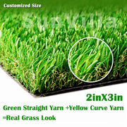 SunVilla Realistic Indoor/Outdoor Artificial Grass/Turf Sample Piece - 2 in X 3 in