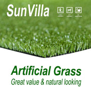SunVilla artificial grass, artificial carpet/mat, for garden, terrace, fence, garden, wall (11FTx11-100FT)