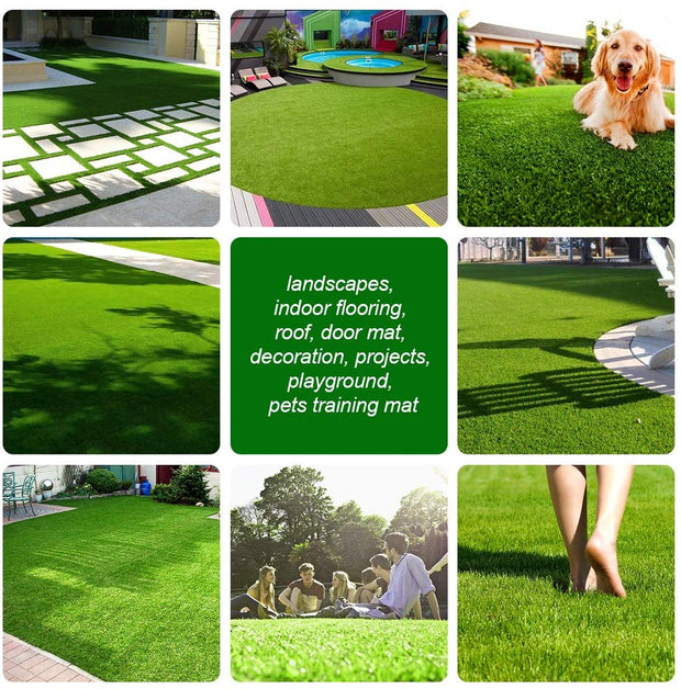 Sunvilla Realistic Indoor/Outdoor Artificial Grass/Turf 28 in x 40 in (7.7 Square FT)